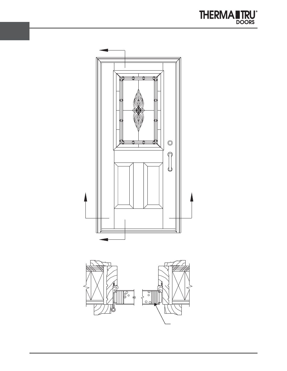 Fiber-classic mahogany | Therma-Tru ARCH 2 Architectural Details - U1 Revised User Manual | Page 60 / 98