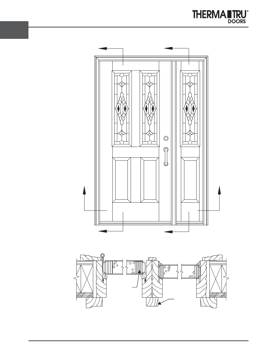 Fiber-classic oak | Therma-Tru ARCH 2 Architectural Details - U1 Revised User Manual | Page 62 / 98