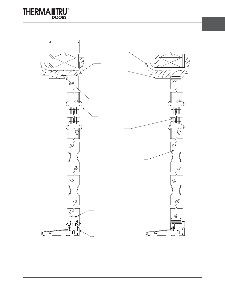 Fiber-classic oak | Therma-Tru ARCH 2 Architectural Details - U1 Revised User Manual | Page 63 / 98
