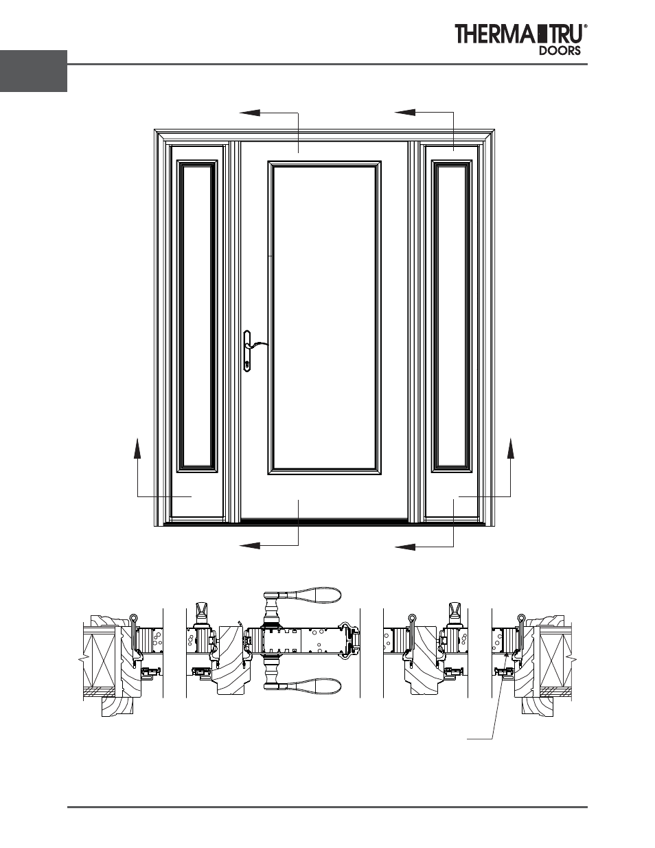 Fiber-classic oak | Therma-Tru ARCH 2 Architectural Details - U1 Revised User Manual | Page 64 / 98