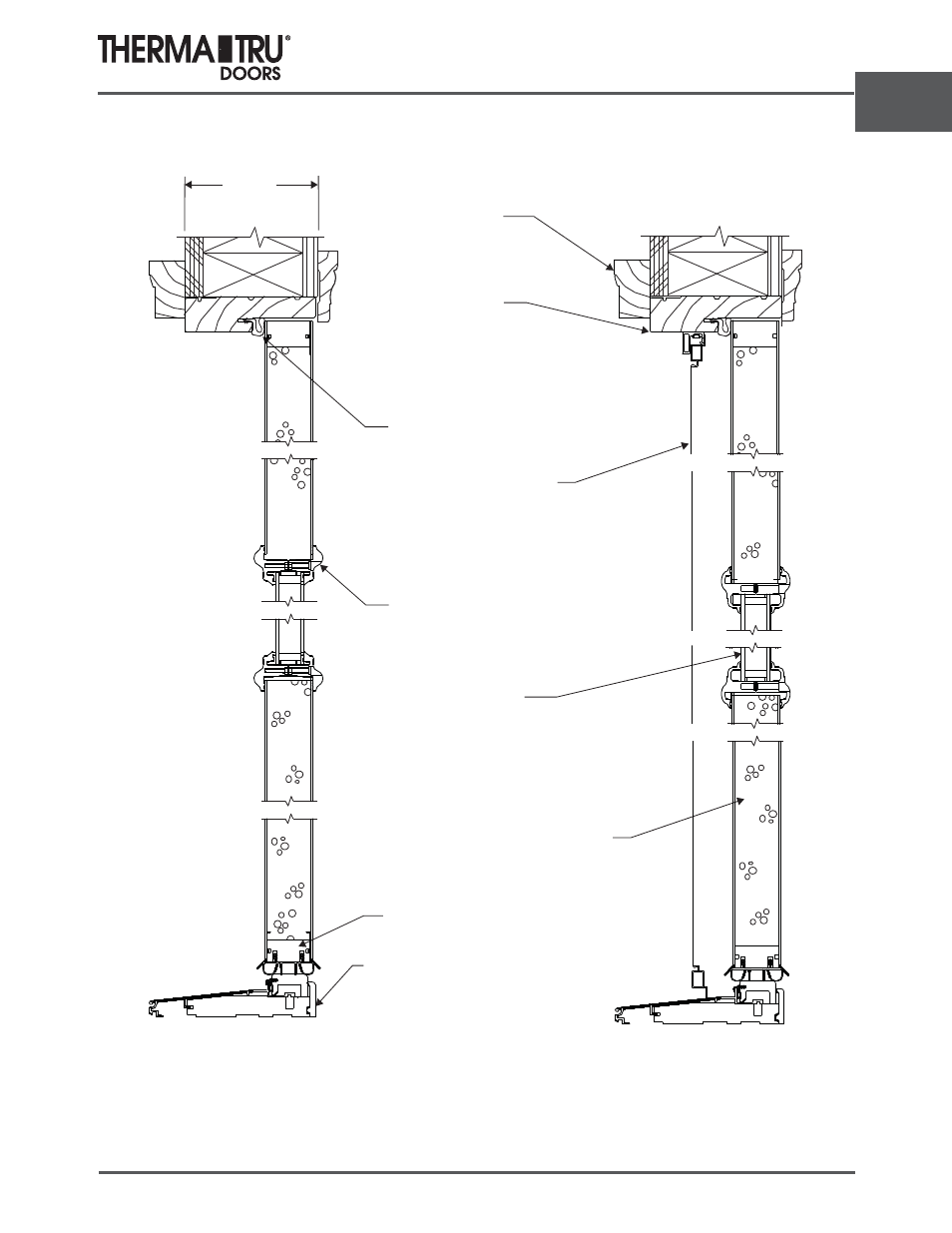 Fiber-classic oak | Therma-Tru ARCH 2 Architectural Details - U1 Revised User Manual | Page 65 / 98