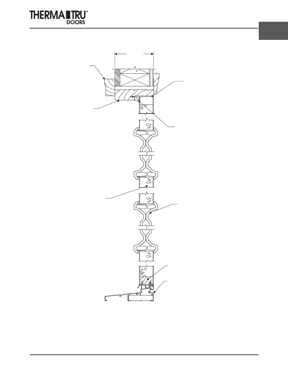 Fiber-classic oak designline | Therma-Tru ARCH 2 Architectural Details - U1 Revised User Manual | Page 67 / 98
