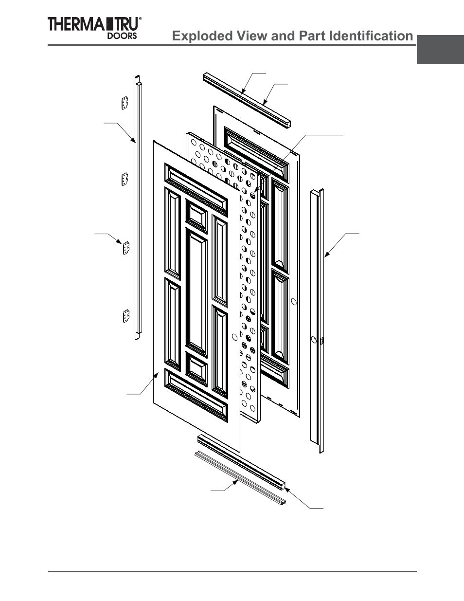 8/0 classic-craft impact, Sorghg9lhzdqg3duw,ghqwl¿fdwlrq | Therma-Tru ARCH 2 Architectural Details - U1 Revised User Manual | Page 7 / 98