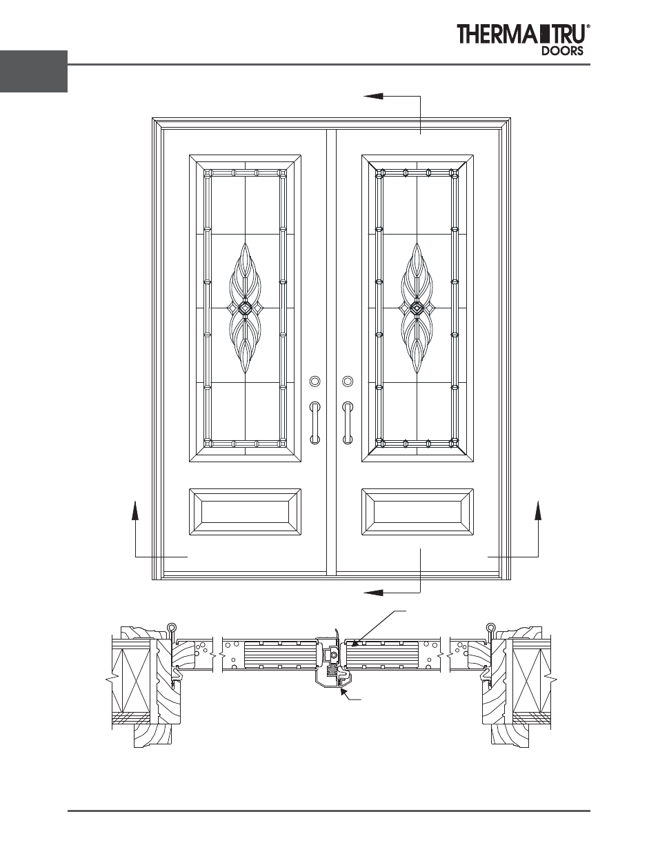 Fiber-classic oak 8/0 | Therma-Tru ARCH 2 Architectural Details - U1 Revised User Manual | Page 70 / 98