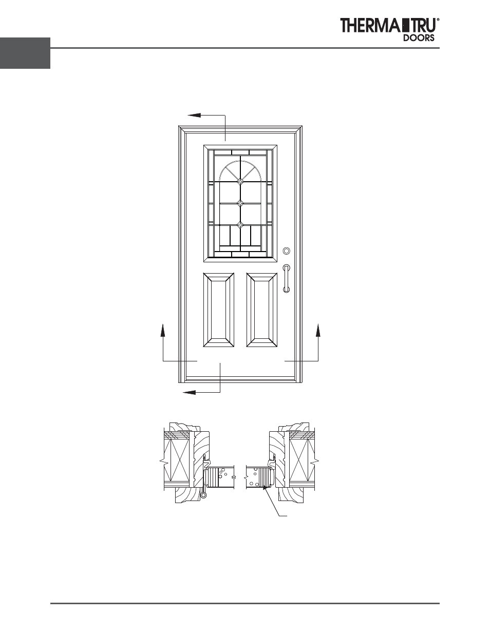 Smooth-star raised panel | Therma-Tru ARCH 2 Architectural Details - U1 Revised User Manual | Page 76 / 98