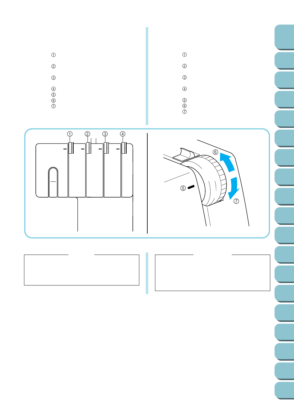 Ch7_thread tension, Thread tension, Chapter | Tensión del hilo | Brother UM 103D User Manual | Page 34 / 68