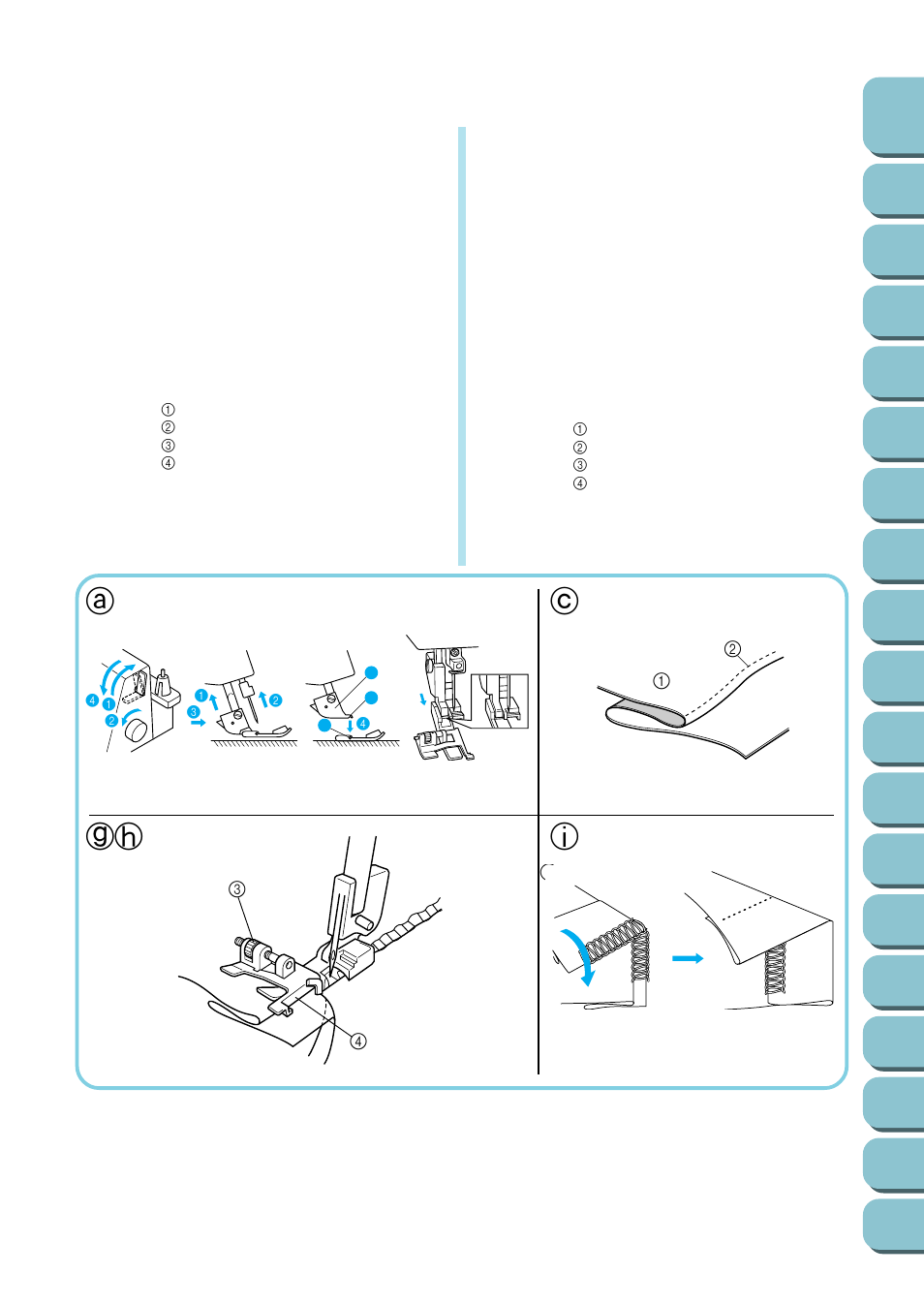 Ac gh i | Brother UM 103D User Manual | Page 56 / 68