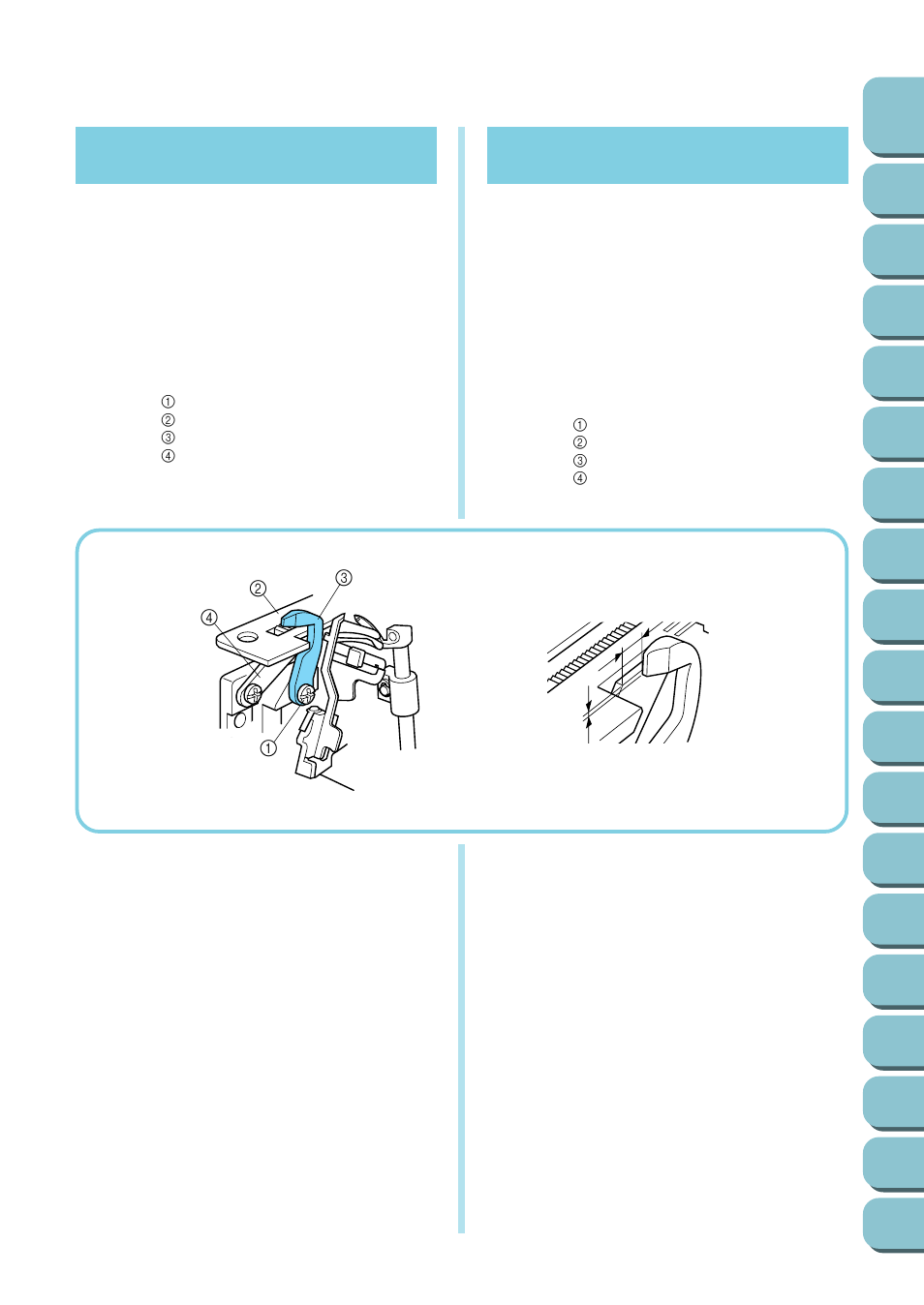 Replacing the knives, Cambio de las cuchillas | Brother UM 103D User Manual | Page 63 / 68