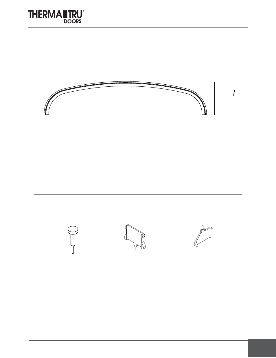 Transom parts & cove molding | Therma-Tru COMP 18 Replacement Parts - U1 Revised User Manual | Page 13 / 14