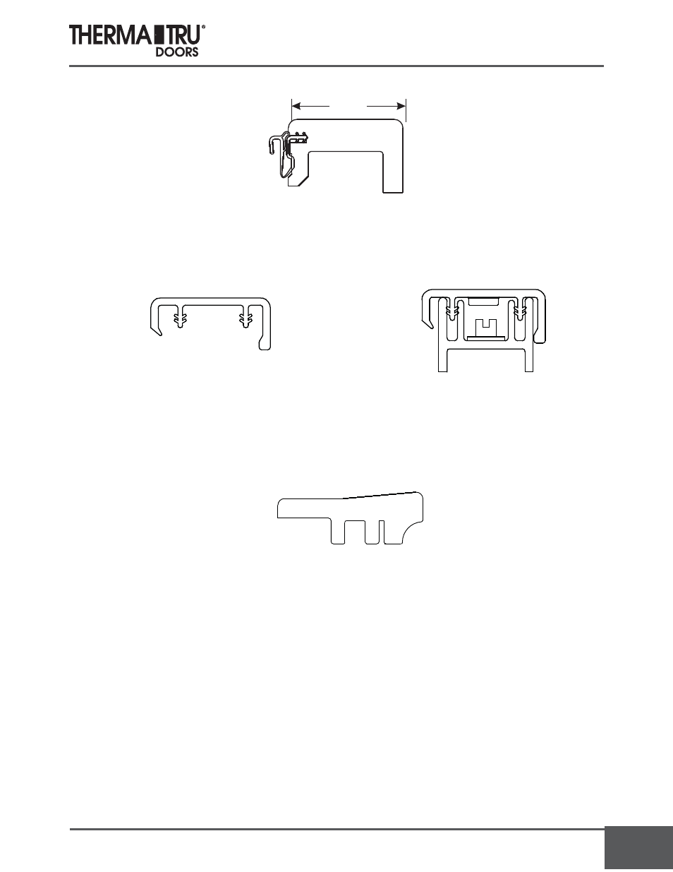 Sill parts | Therma-Tru COMP 18 Replacement Parts - U1 Revised User Manual | Page 7 / 14