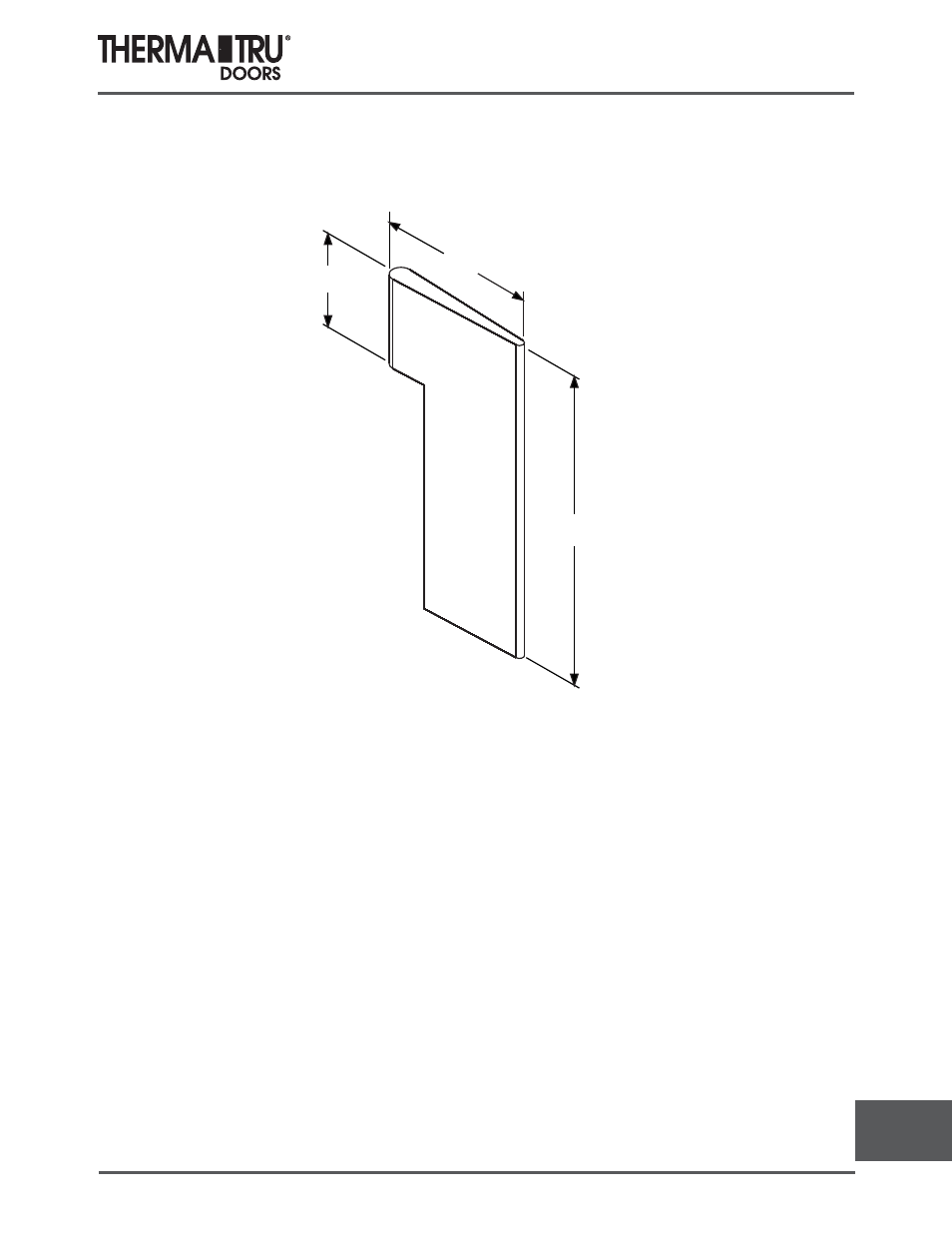 Corner seal pads | Therma-Tru COMP 17 Accessories - U1 Revised User Manual | Page 5 / 8