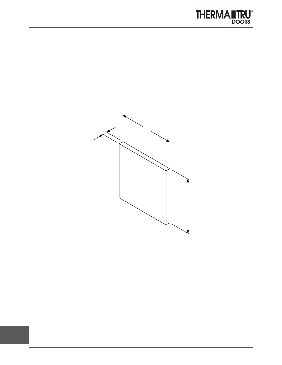 Jamb spacer shim | Therma-Tru COMP 17 Accessories - U1 Revised User Manual | Page 6 / 8