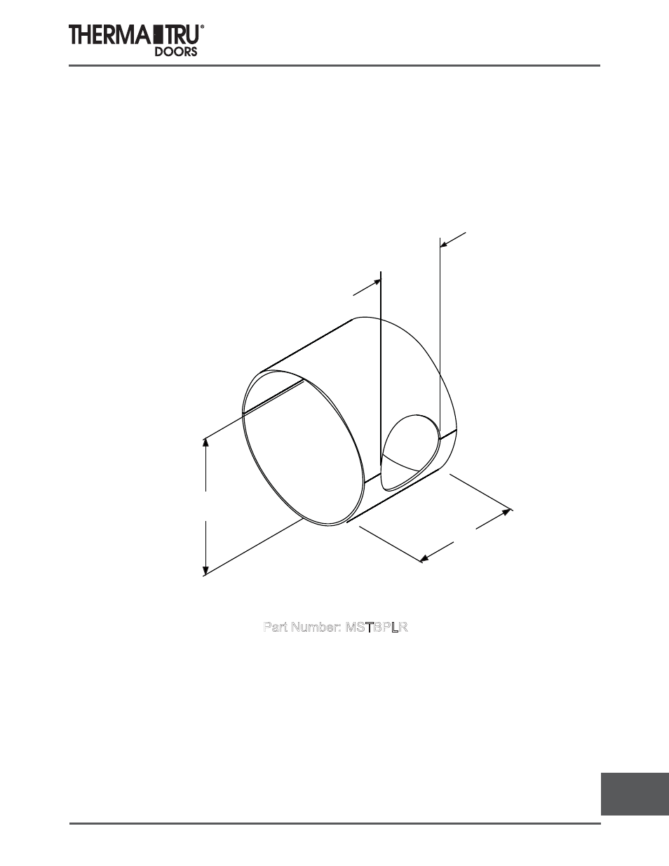 Lock bore sleeve | Therma-Tru COMP 17 Accessories - U1 Revised User Manual | Page 7 / 8