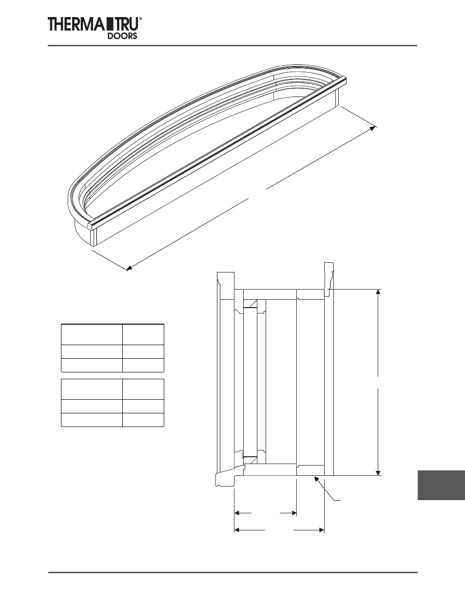 Elliptical transoms | Therma-Tru COMP 15 Transoms - U1 Revised User Manual | Page 3 / 7