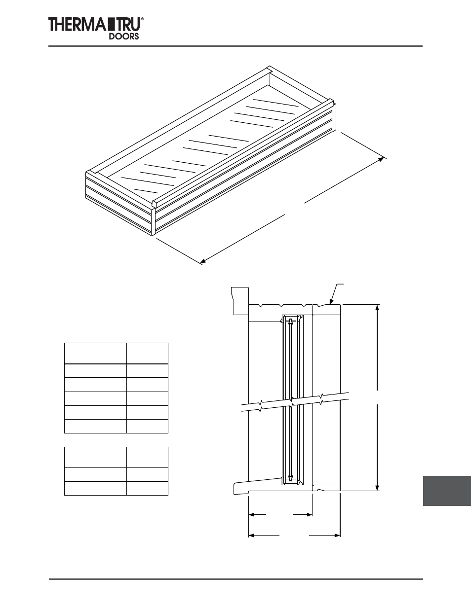 Rectangular transoms | Therma-Tru COMP 15 Transoms - U1 Revised User Manual | Page 5 / 7