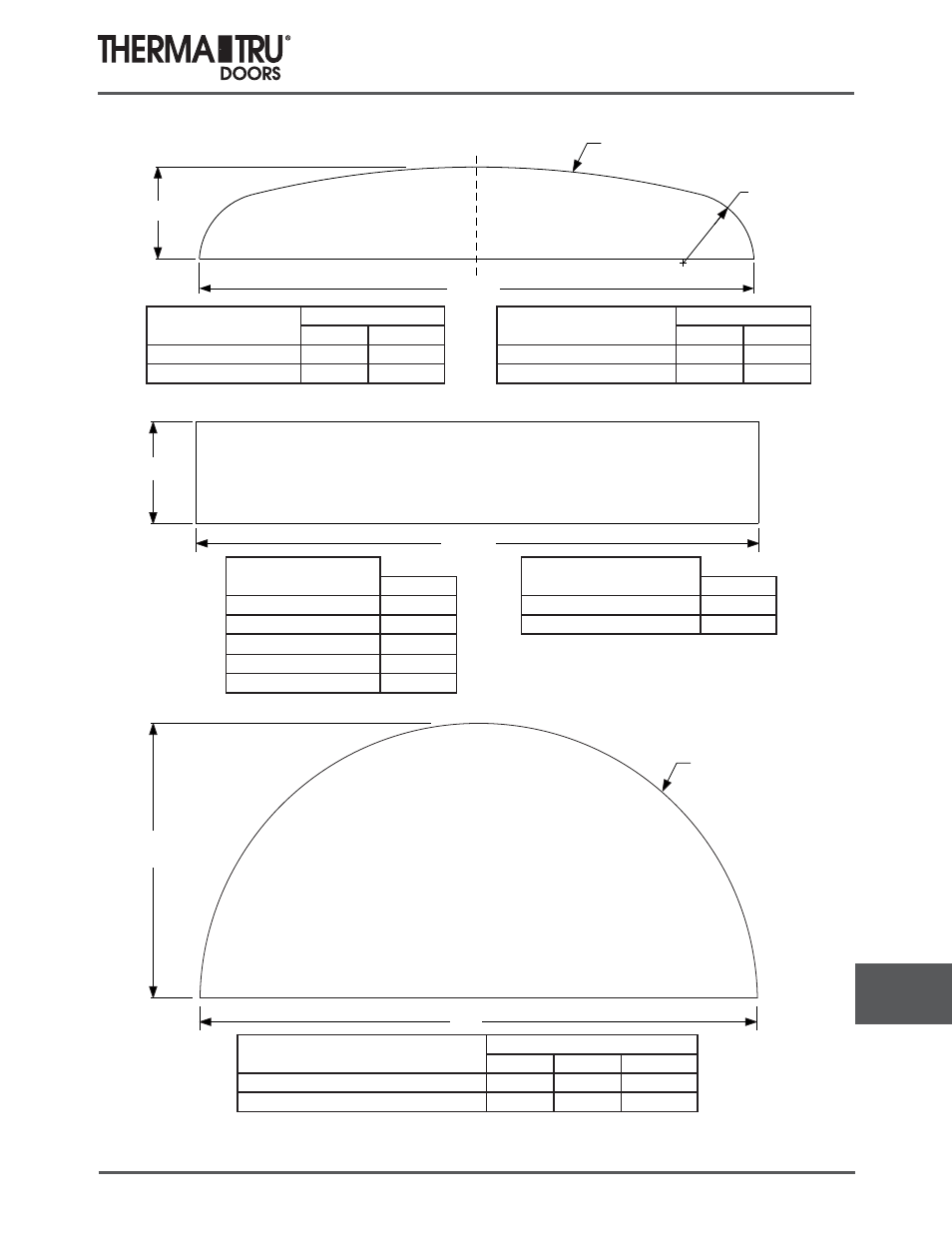 Transom glass | Therma-Tru COMP 15 Transoms - U1 Revised User Manual | Page 7 / 7