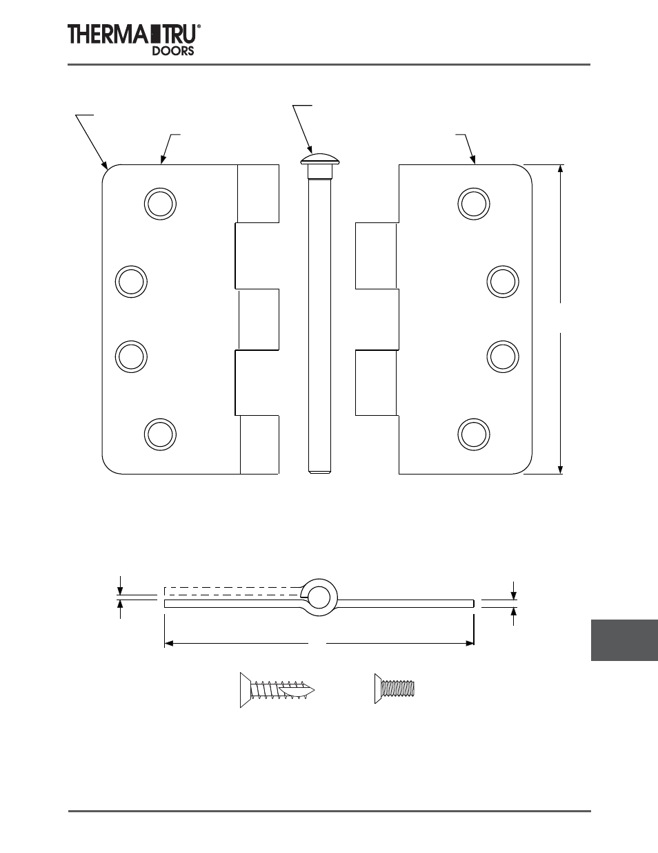 Therma-Tru COMP 14 Hardware - U1 Revised User Manual | Page 3 / 26