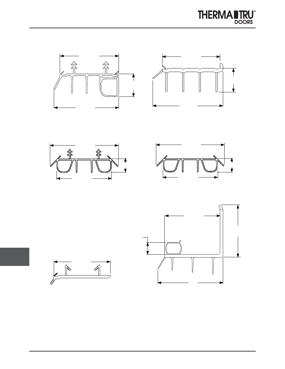 Door bottoms | Therma-Tru COMP 13 Weatherstrip and Door Bottoms - U1 Revised User Manual | Page 4 / 6