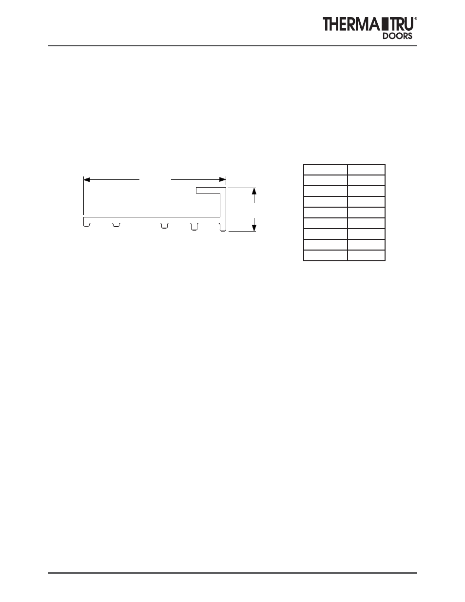 Door bottoms - sidelites | Therma-Tru COMP 13 Weatherstrip and Door Bottoms - U1 Revised User Manual | Page 6 / 6
