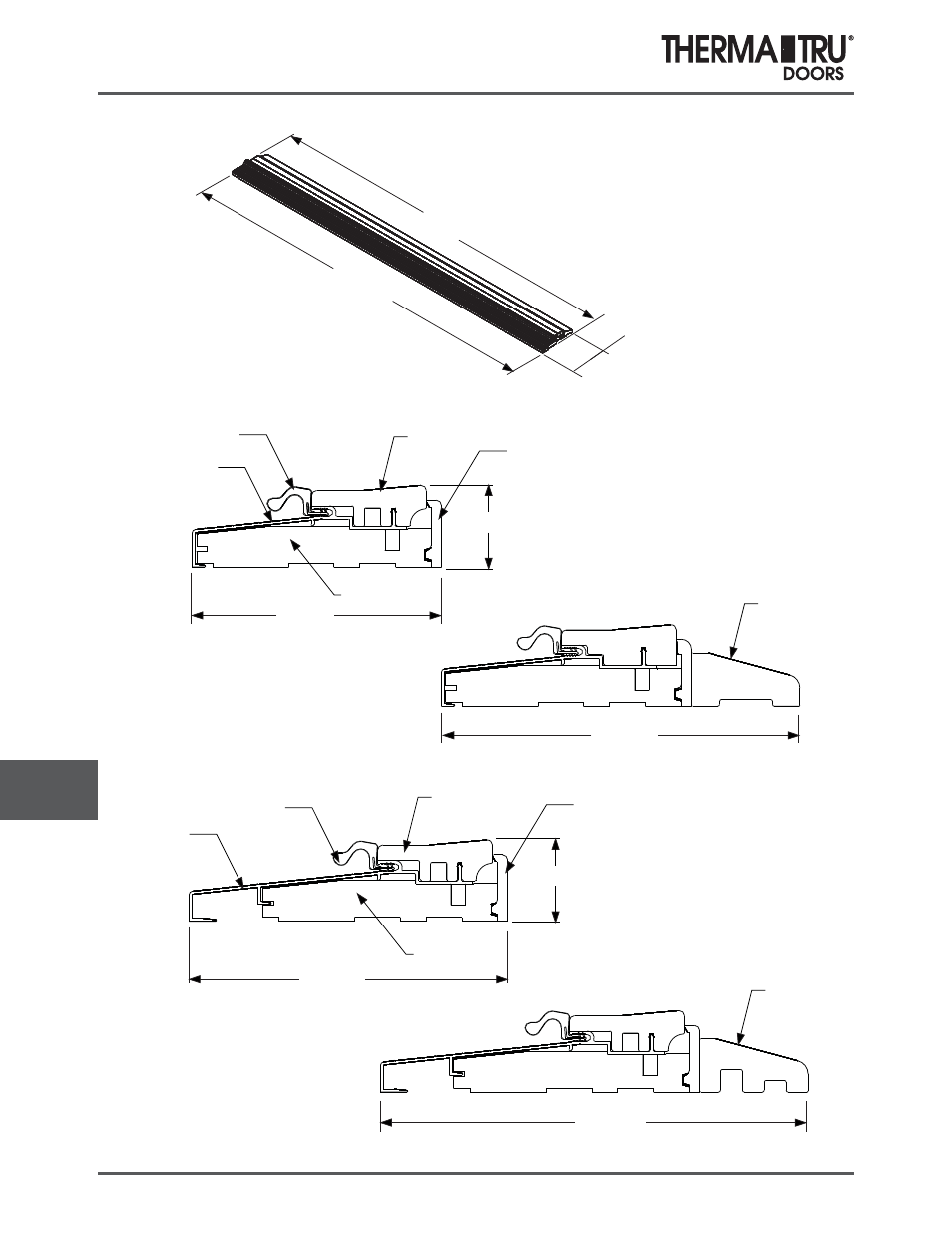 Composite outswing sill | Therma-Tru COMP 12 Sills - U1 Revised User Manual | Page 10 / 21