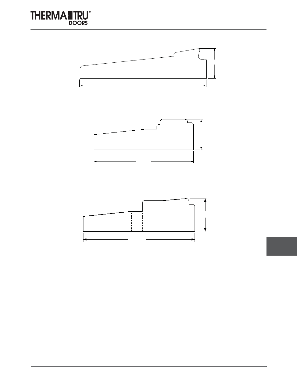 Sill end seal pads | Therma-Tru COMP 12 Sills - U1 Revised User Manual | Page 21 / 21