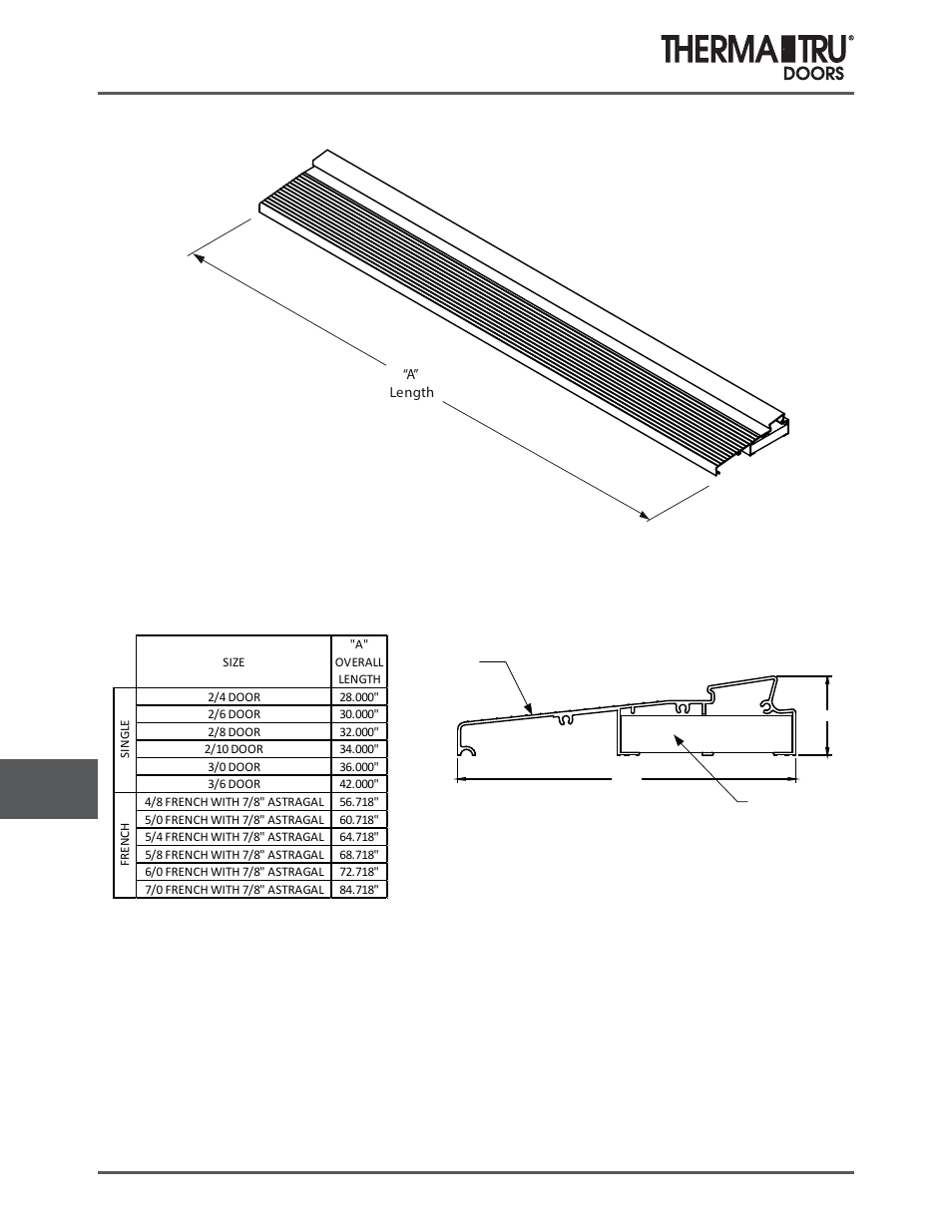 Moderate climate sill | Therma-Tru COMP 12 Sills - U1 Revised User Manual | Page 4 / 21