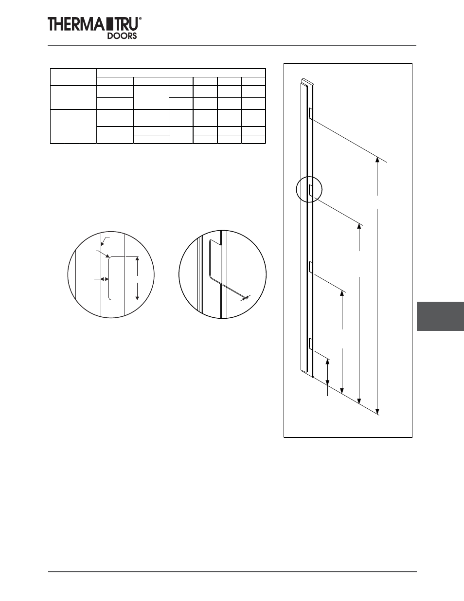 Side jambs | Therma-Tru COMP 10 Frame Parts - U1 Revised User Manual | Page 13 / 32