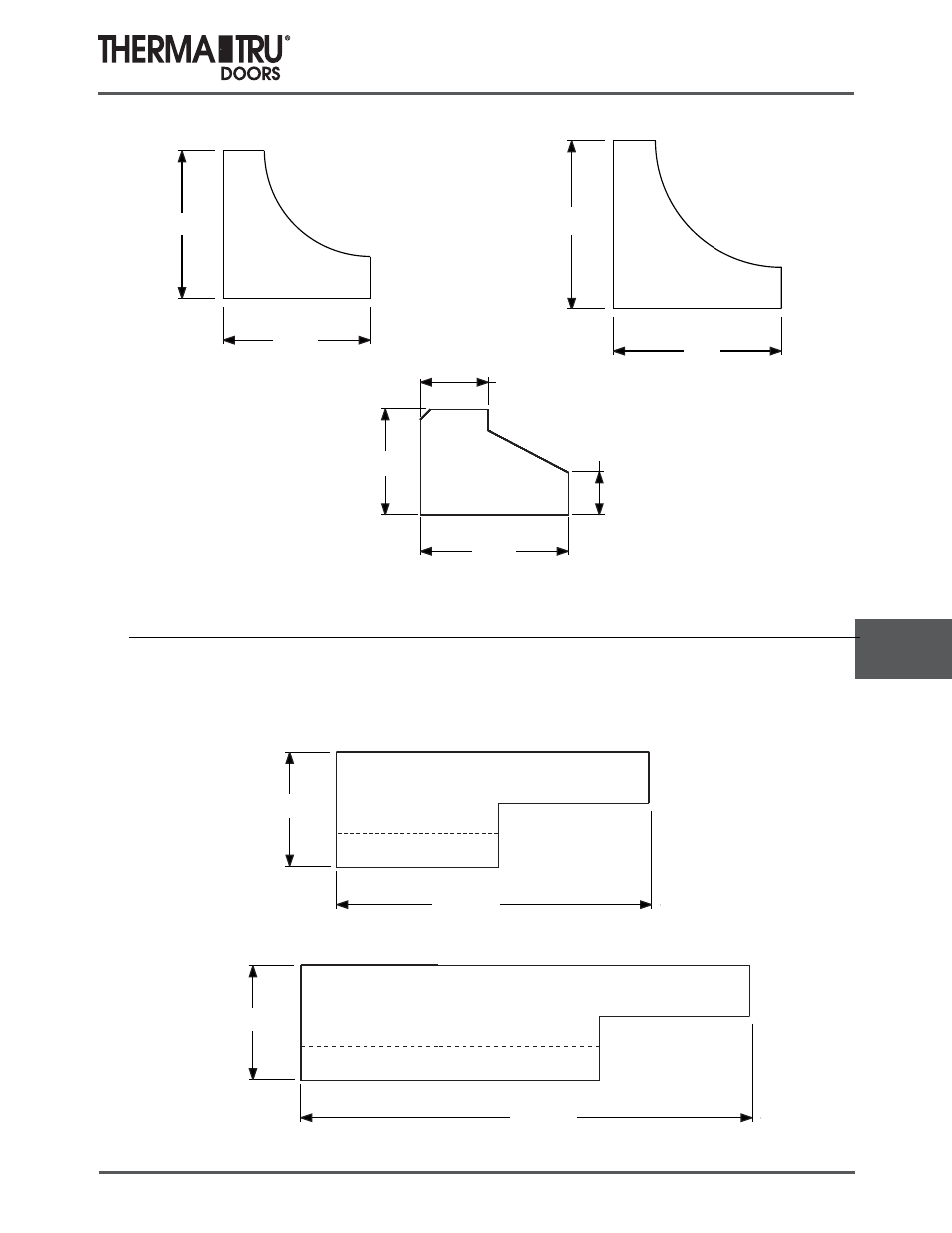 Cove molding & head seal pad | Therma-Tru COMP 10 Frame Parts - U1 Revised User Manual | Page 27 / 32