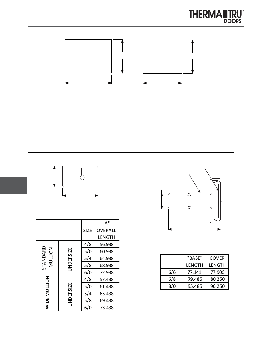 Mull casing, Screen track and stop | Therma-Tru COMP 10 Frame Parts - U1 Revised User Manual | Page 28 / 32