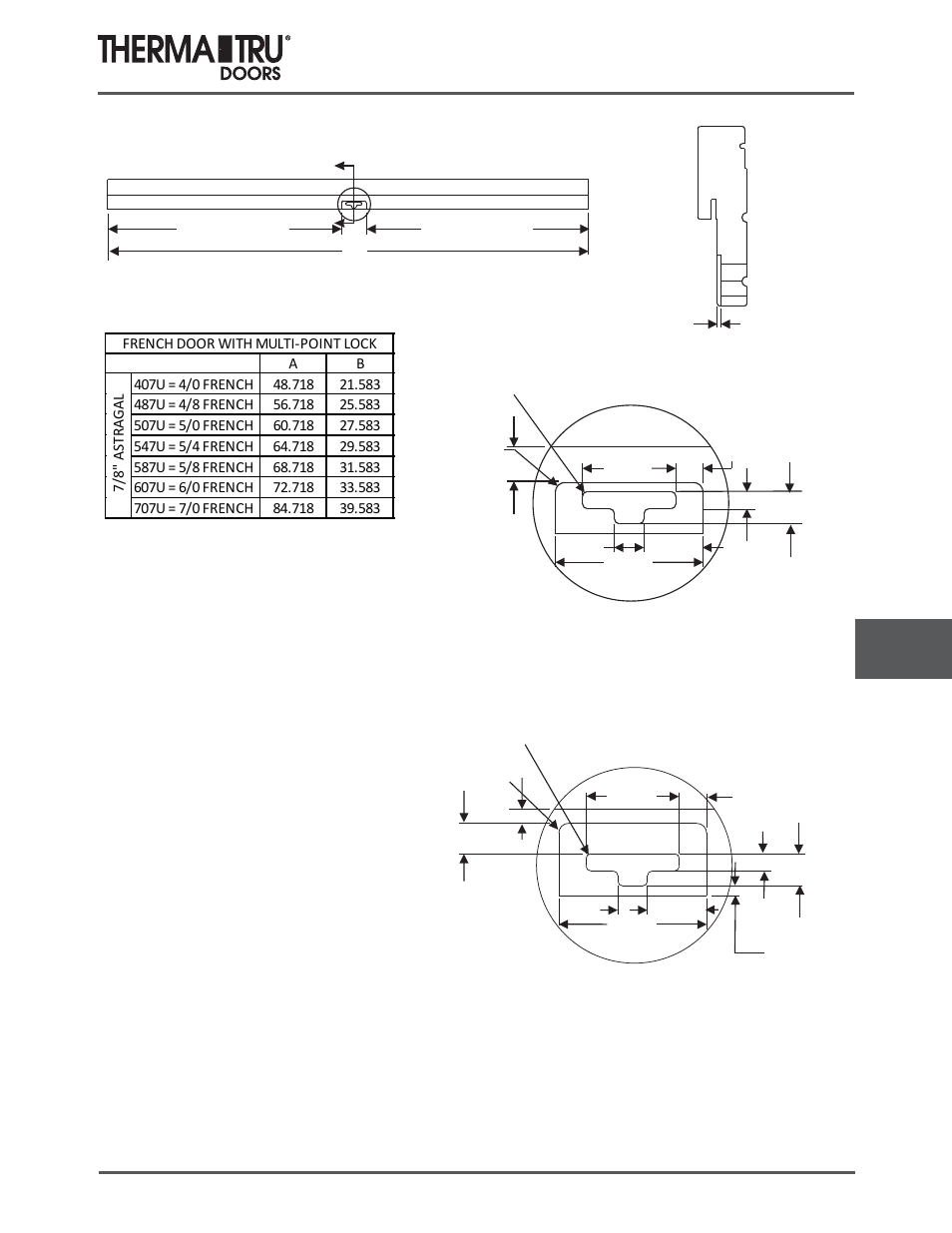Head jambs | Therma-Tru COMP 10 Frame Parts - U1 Revised User Manual | Page 9 / 32
