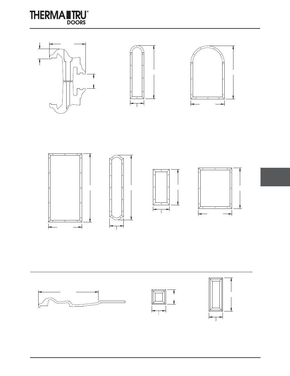 0844s, Frame profile, Panel profile | Therma-Tru COMP 9 Lite Frames and Glass Specs - U1 Revised User Manual | Page 11 / 24