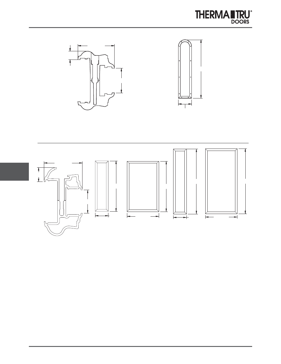 Frame profile | Therma-Tru COMP 9 Lite Frames and Glass Specs - U1 Revised User Manual | Page 12 / 24