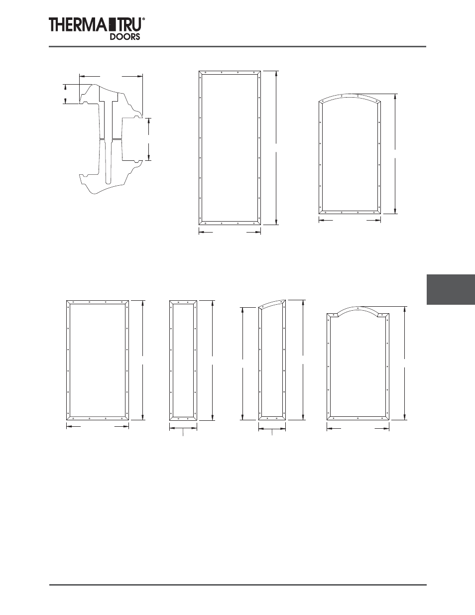 Classic-craft lite frames, 2551a, Frame profile | Therma-Tru COMP 9 Lite Frames and Glass Specs - U1 Revised User Manual | Page 3 / 24