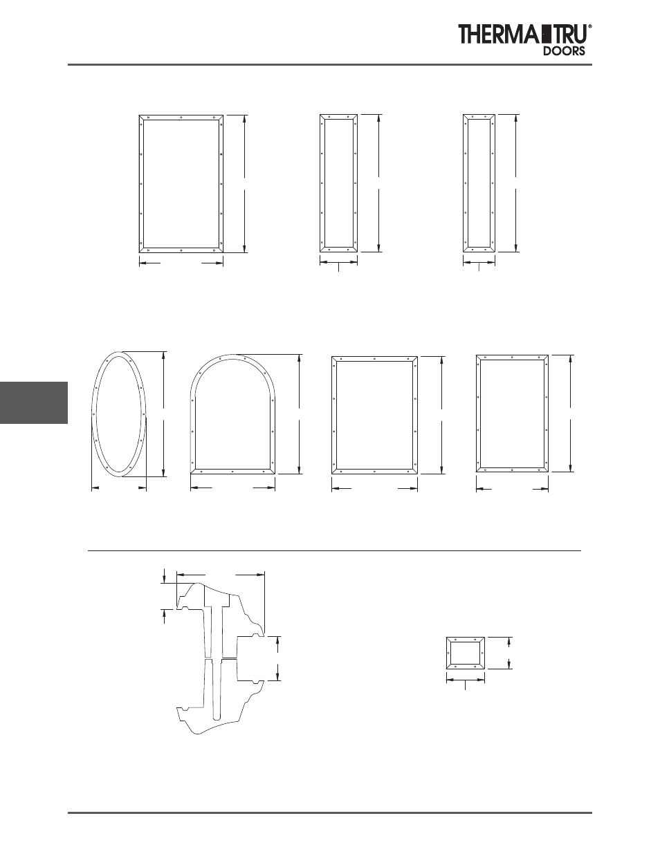 Classic-craft lite frames, 743sl, Frame profile | Therma-Tru COMP 9 Lite Frames and Glass Specs - U1 Revised User Manual | Page 4 / 24