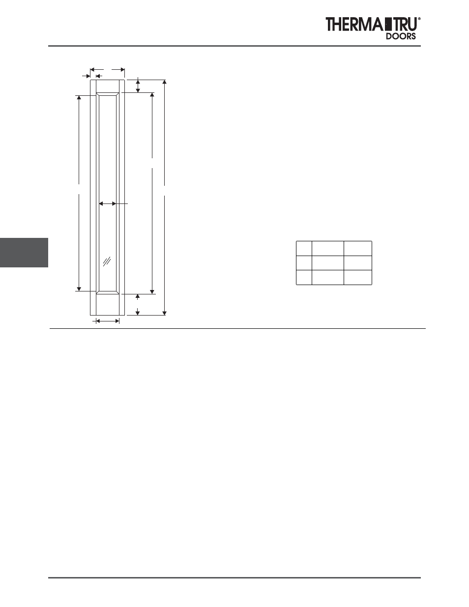 8/0 classic-craft mahogany sidelites | Therma-Tru COMP 8 Sidelite Panel Dimensions - U1 Revised User Manual | Page 10 / 32