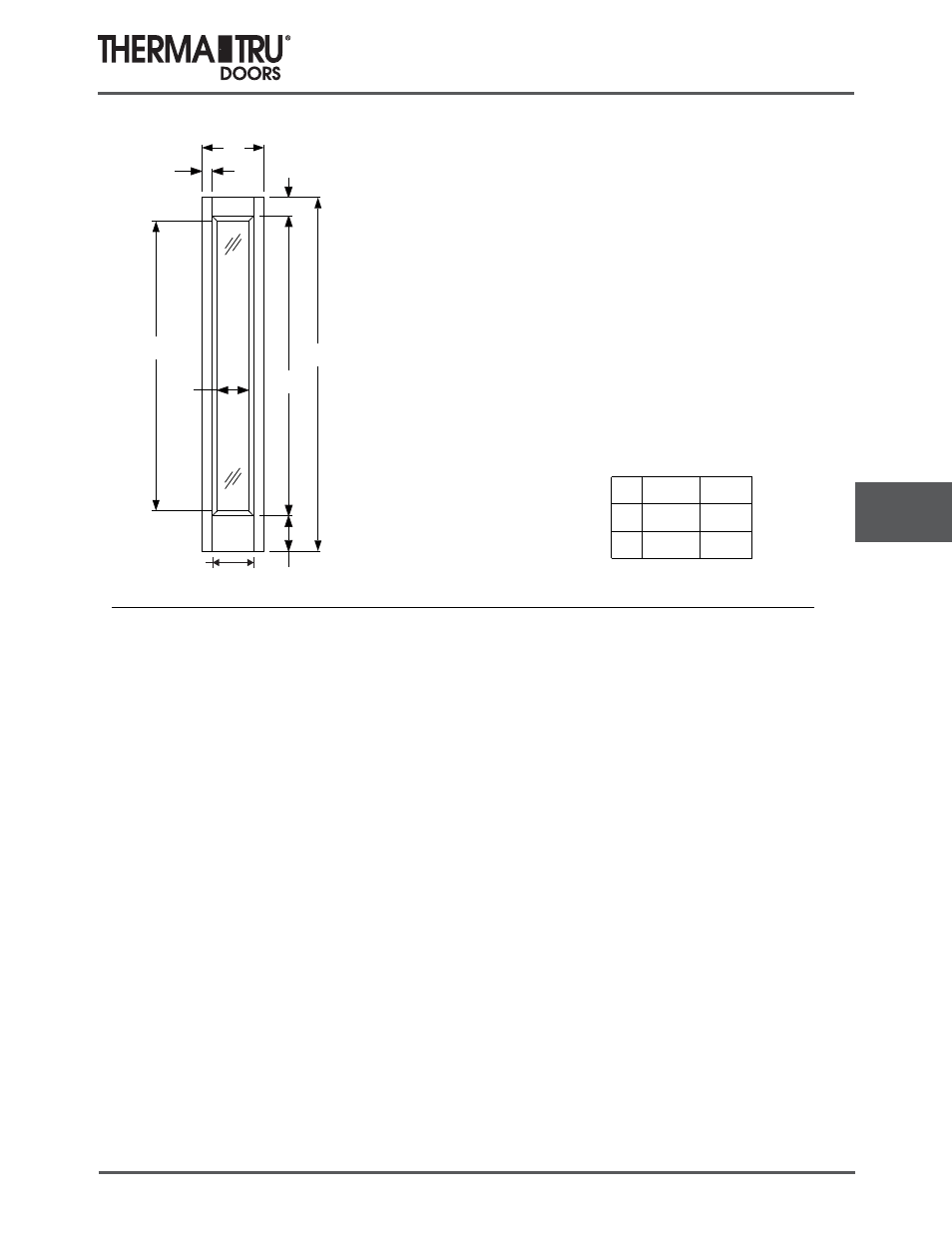 6/8 classic-craft rustic sidelites | Therma-Tru COMP 8 Sidelite Panel Dimensions - U1 Revised User Manual | Page 13 / 32