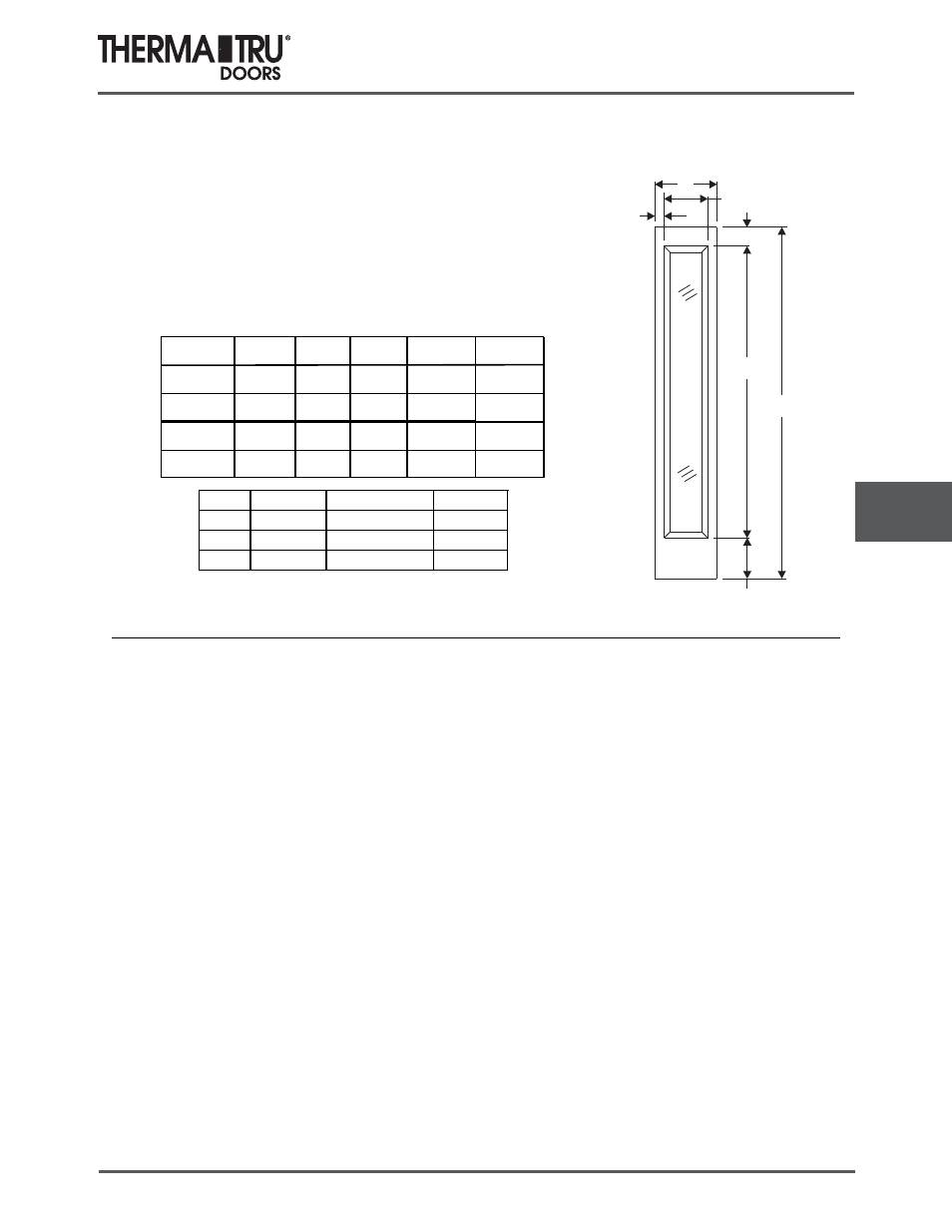 6/8 fiber-classic mahogany sidelites | Therma-Tru COMP 8 Sidelite Panel Dimensions - U1 Revised User Manual | Page 15 / 32