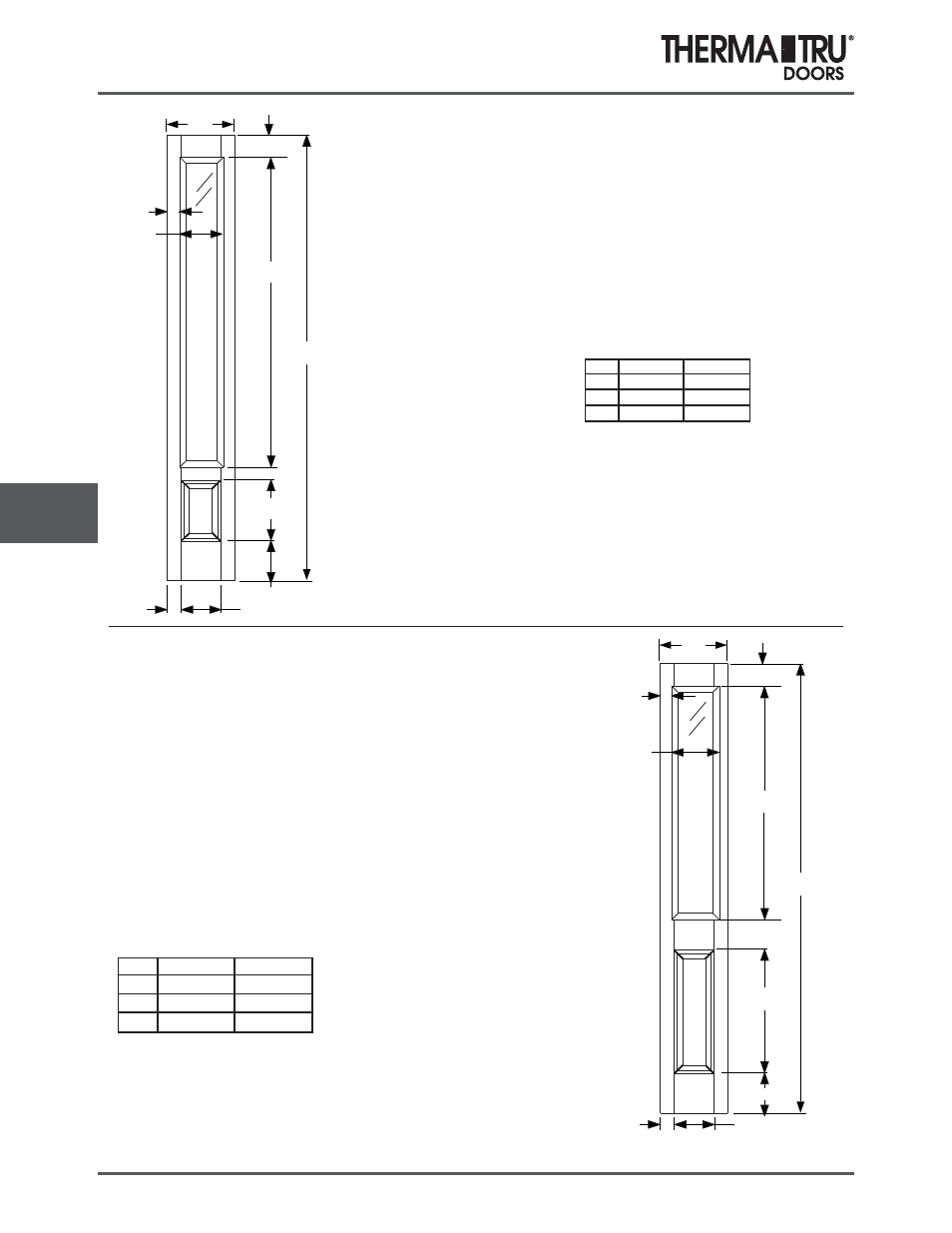 8/0 fiber-classic mahogany sidelites | Therma-Tru COMP 8 Sidelite Panel Dimensions - U1 Revised User Manual | Page 18 / 32