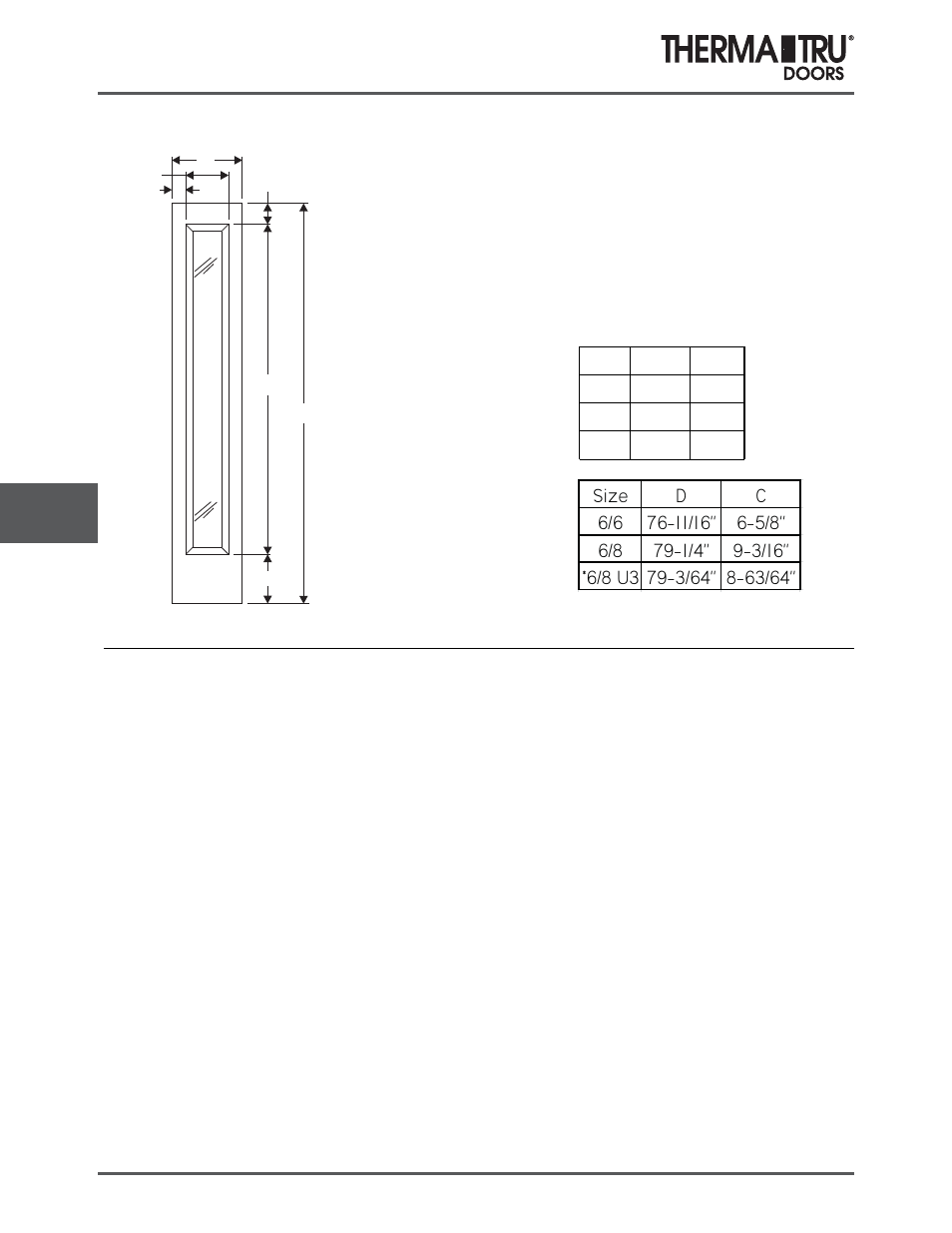 6/8 smooth-star sidelites | Therma-Tru COMP 8 Sidelite Panel Dimensions - U1 Revised User Manual | Page 24 / 32