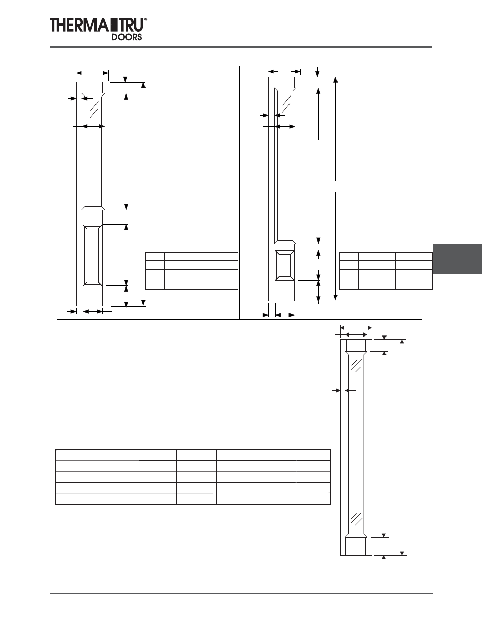 8/0 smooth-star sidelites | Therma-Tru COMP 8 Sidelite Panel Dimensions - U1 Revised User Manual | Page 29 / 32