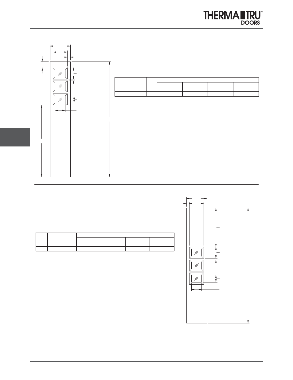 6/8 pulse sidelites | Therma-Tru COMP 7 Pulse Door Sidelite Panel Dimensions - U1 Revised User Manual | Page 16 / 20
