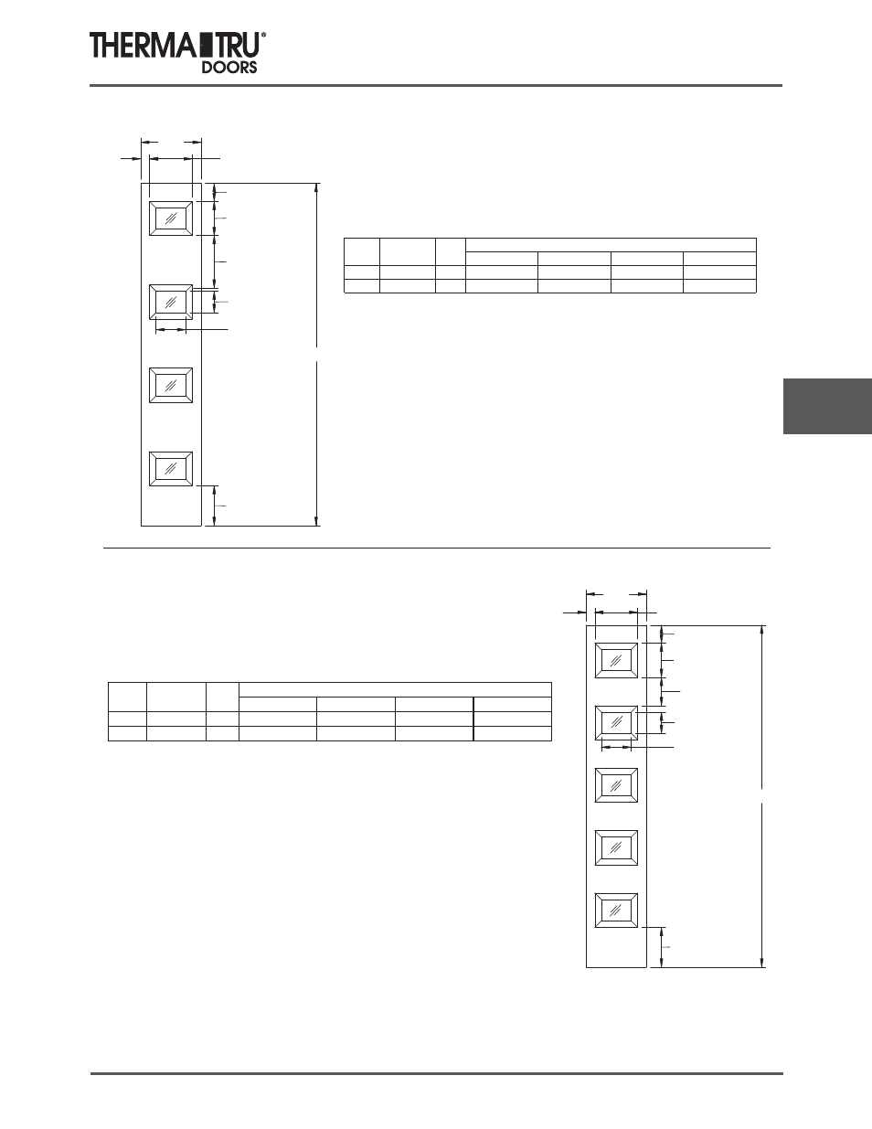6/8 pulse sidelites | Therma-Tru COMP 7 Pulse Door Sidelite Panel Dimensions - U1 Revised User Manual | Page 17 / 20