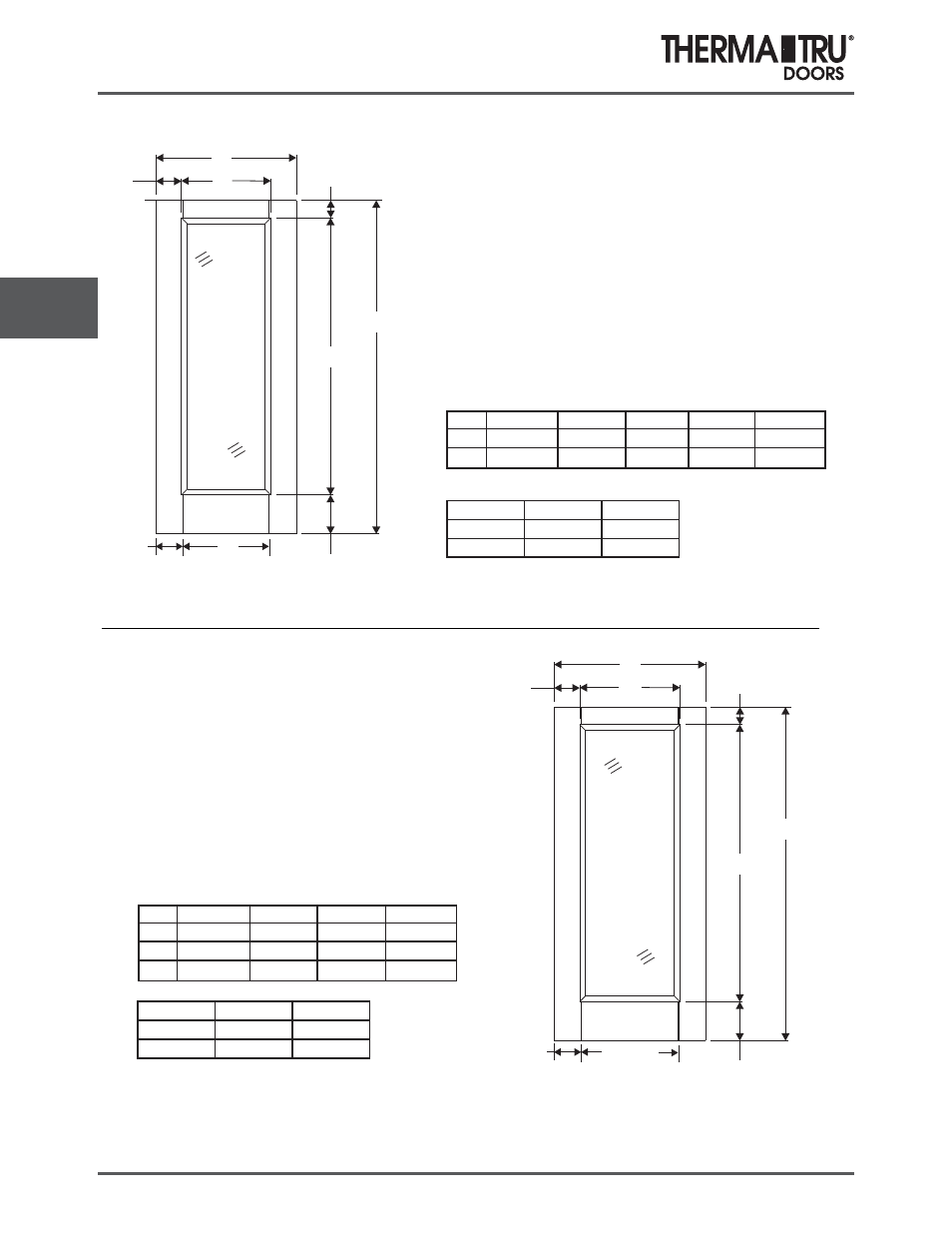 6/8 smooth-star doors | Therma-Tru COMP 5 Smooth Star Door Panel Dimensions - U1 Revised User Manual | Page 18 / 36