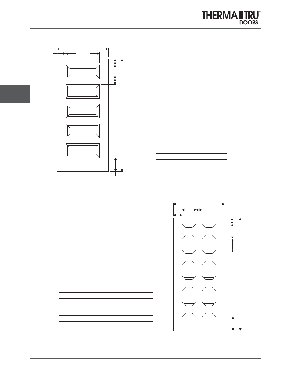 6/8 smooth-star raised panel doors | Therma-Tru COMP 5 Smooth Star Door Panel Dimensions - U1 Revised User Manual | Page 24 / 36