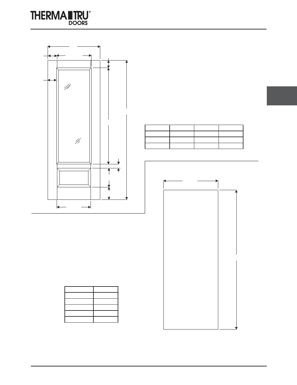 8/0 smooth-star doors | Therma-Tru COMP 5 Smooth Star Door Panel Dimensions - U1 Revised User Manual | Page 29 / 36