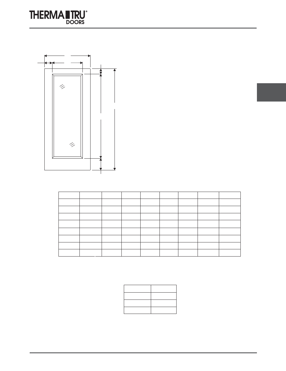 6/8 smooth-star noise reduction doors | Therma-Tru COMP 5 Smooth Star Door Panel Dimensions - U1 Revised User Manual | Page 35 / 36