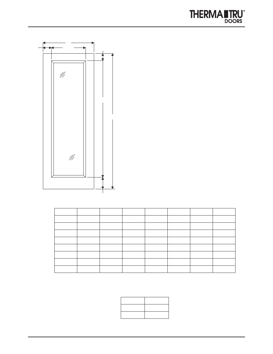 8/0 smooth-star noise reduction doors | Therma-Tru COMP 5 Smooth Star Door Panel Dimensions - U1 Revised User Manual | Page 36 / 36