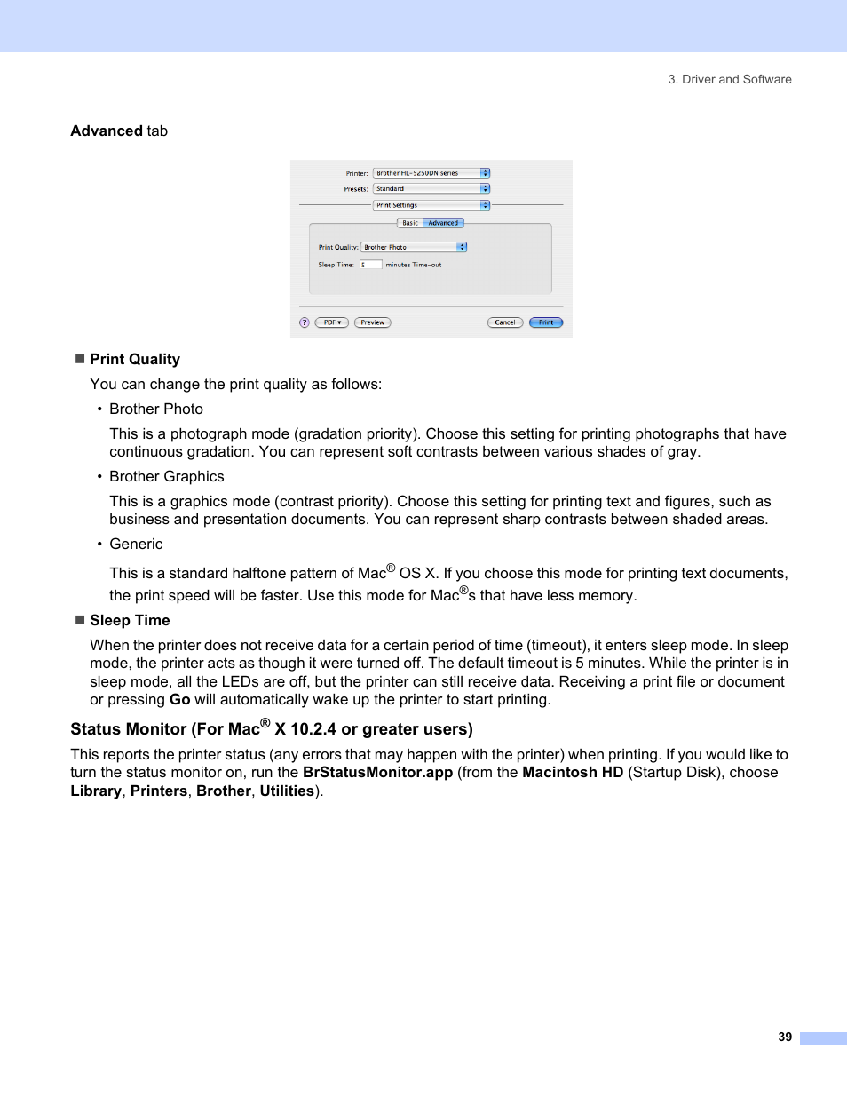 Brother HL-5240 User Manual | Page 47 / 138
