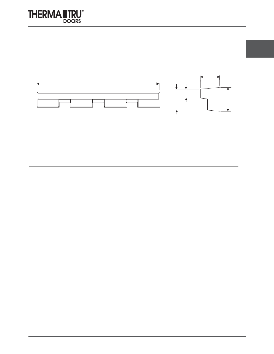 6/8 classic-craft canvas doors | Therma-Tru COMP 3 Classic Craft Door Panel Dimensions - U1 Revised User Manual | Page 15 / 68