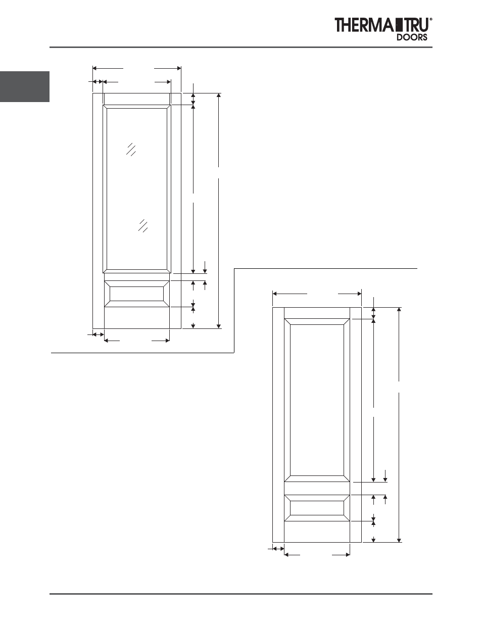 8/0 classic-craft mahogany doors | Therma-Tru COMP 3 Classic Craft Door Panel Dimensions - U1 Revised User Manual | Page 28 / 68